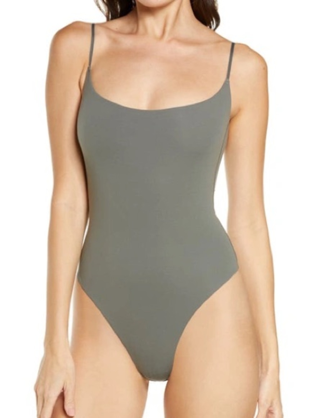 Skims Fits Everybody Cami Thong Bodysuit Juniper